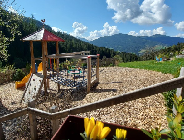 Vacation with children including children's playground