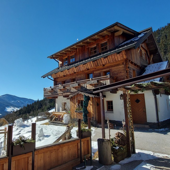 Ferienbauernhof Halmgut bei herrlichem Winterwetter